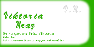 viktoria mraz business card