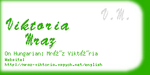 viktoria mraz business card